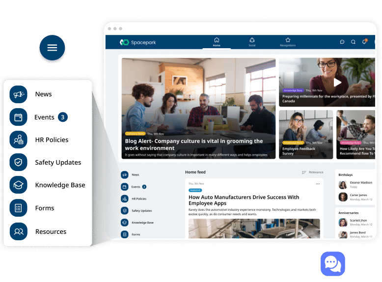 company intranet software