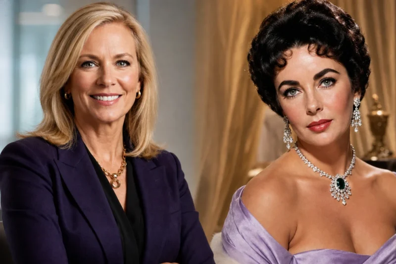 Karen Lynch and Elizabeth Taylor